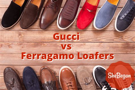 gucci vs ferragamo horsebit|Gucci vs Ferragamo loafers.